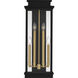 Noelle 4 Light 26 inch Matte Black Outdoor Wall Lantern, Extra Large