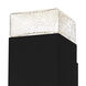 Saxton LED 14 inch Matte Black Outdoor Wall Lantern, Medium