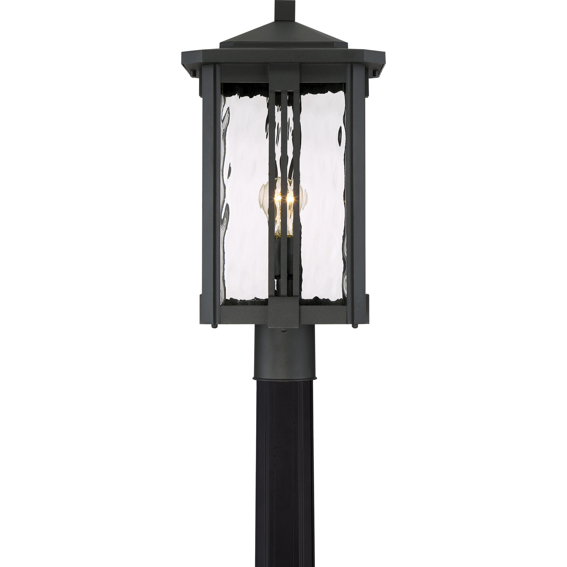 Everglade 1 Light 20.25 inch Earth Black Outdoor Post Lantern