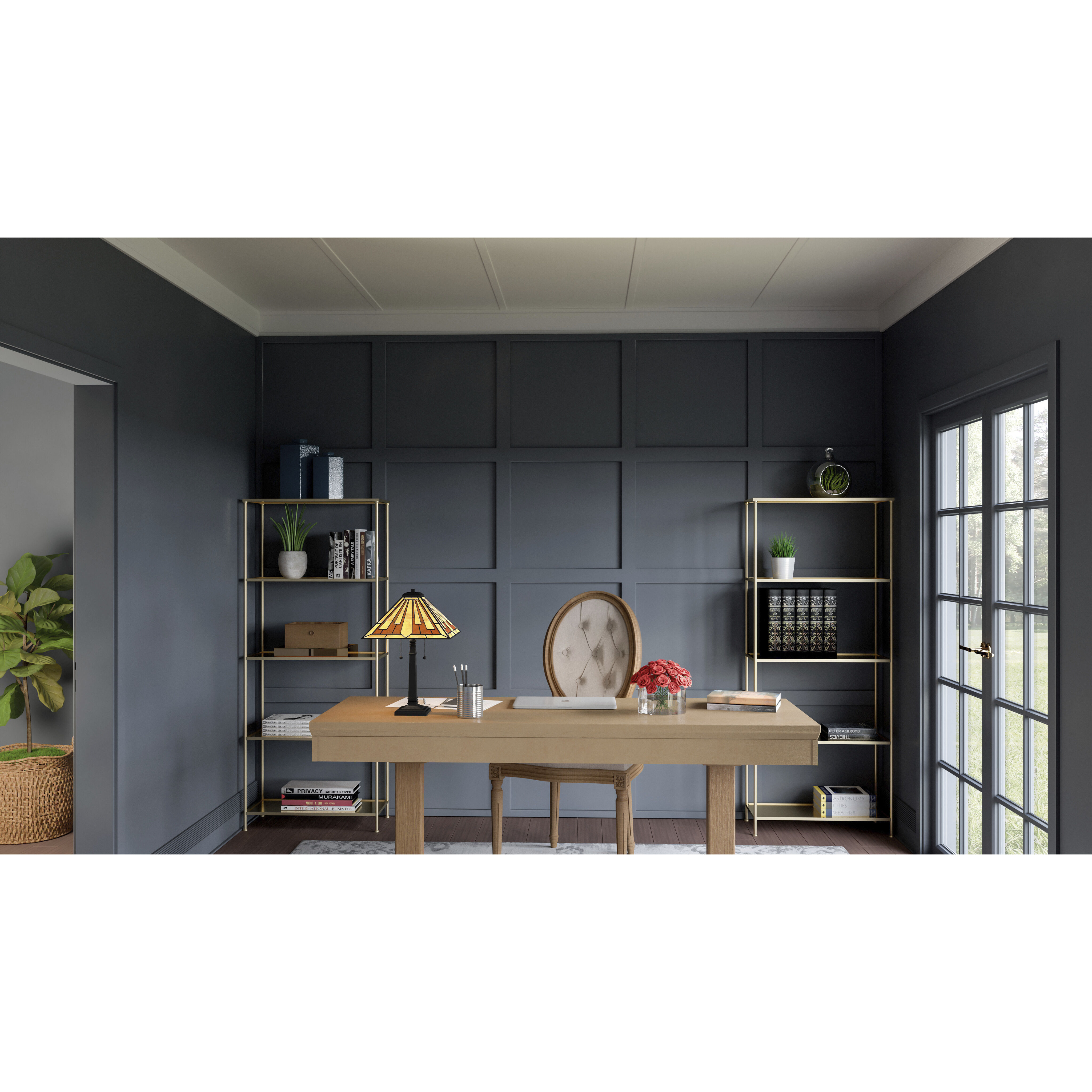 Hathaway 22 inch 60.00 watt Matte Black Table Lamp Portable Light