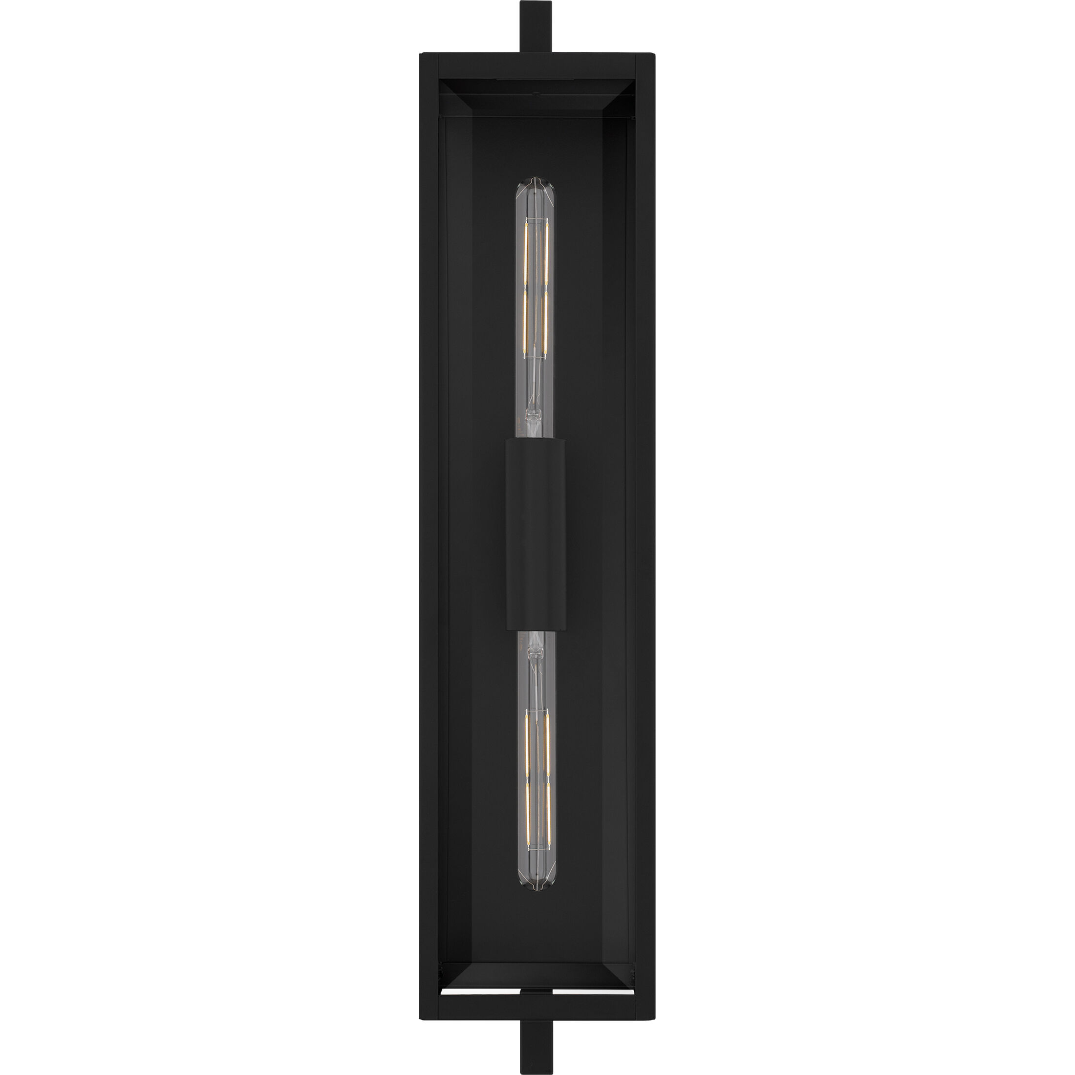 Dale 2 Light 32 inch Matte Black Outdoor Wall Lantern, Extra Large