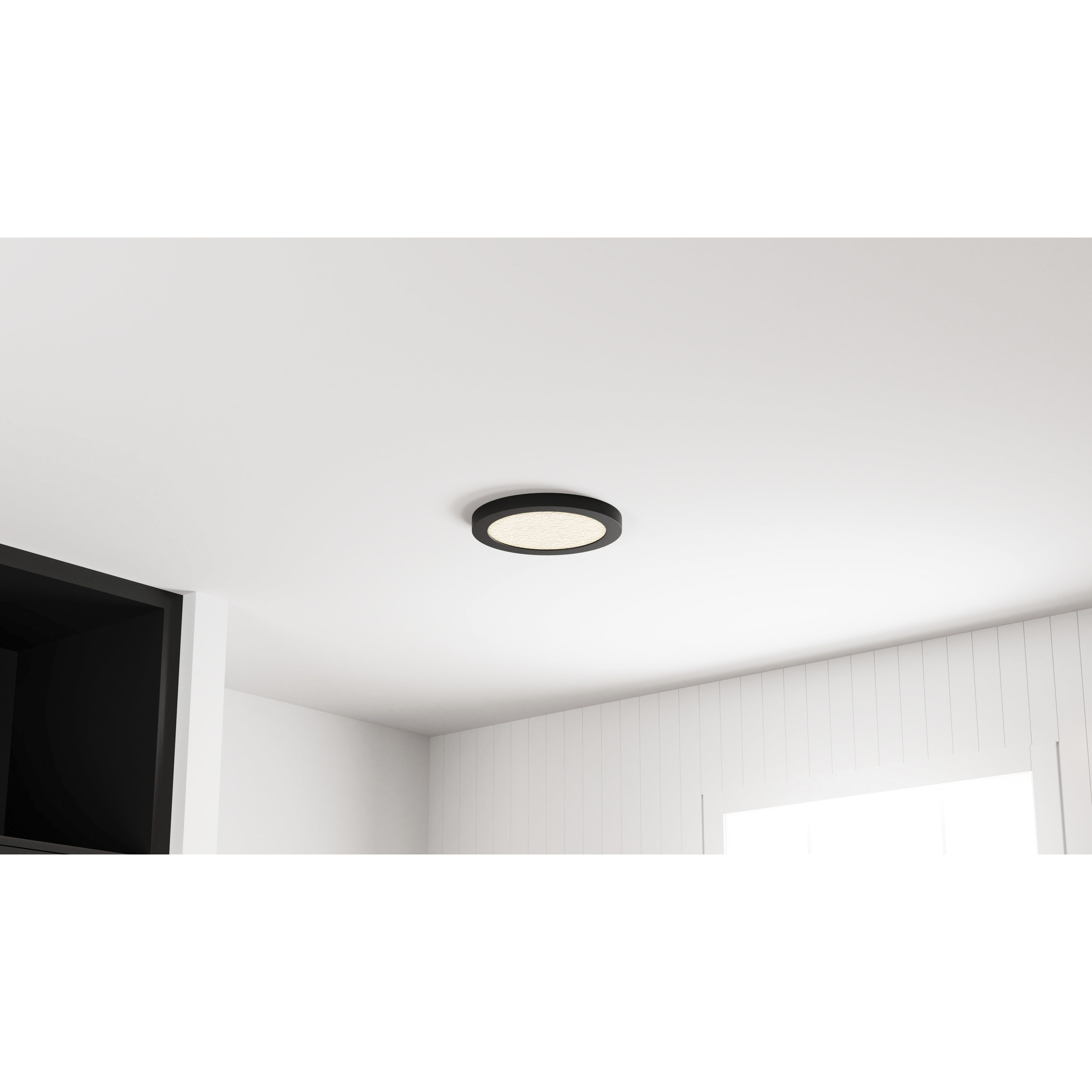 Outskirts LED 11 inch Earth Black Flush Mount Ceiling Light, Small