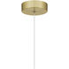 Zia 3.25 inch Satin Gold Mini Pendant Ceiling Light, Small