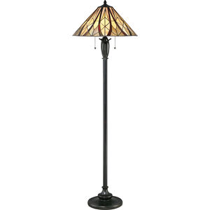 Victory 59 inch Valiant Bronze Floor Lamp Portable Light, Naturals