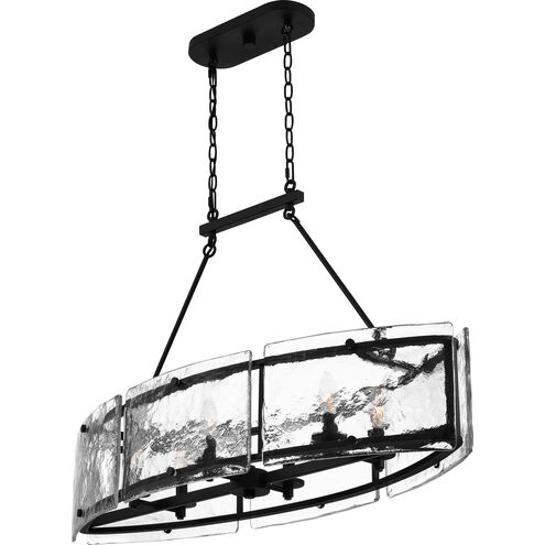 Fortress 6 Light 39 inch Earth Black Island Light Ceiling Light