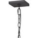 Thorpe 1 Light 8 inch Mottled Black Mini Pendant Ceiling Light, Small