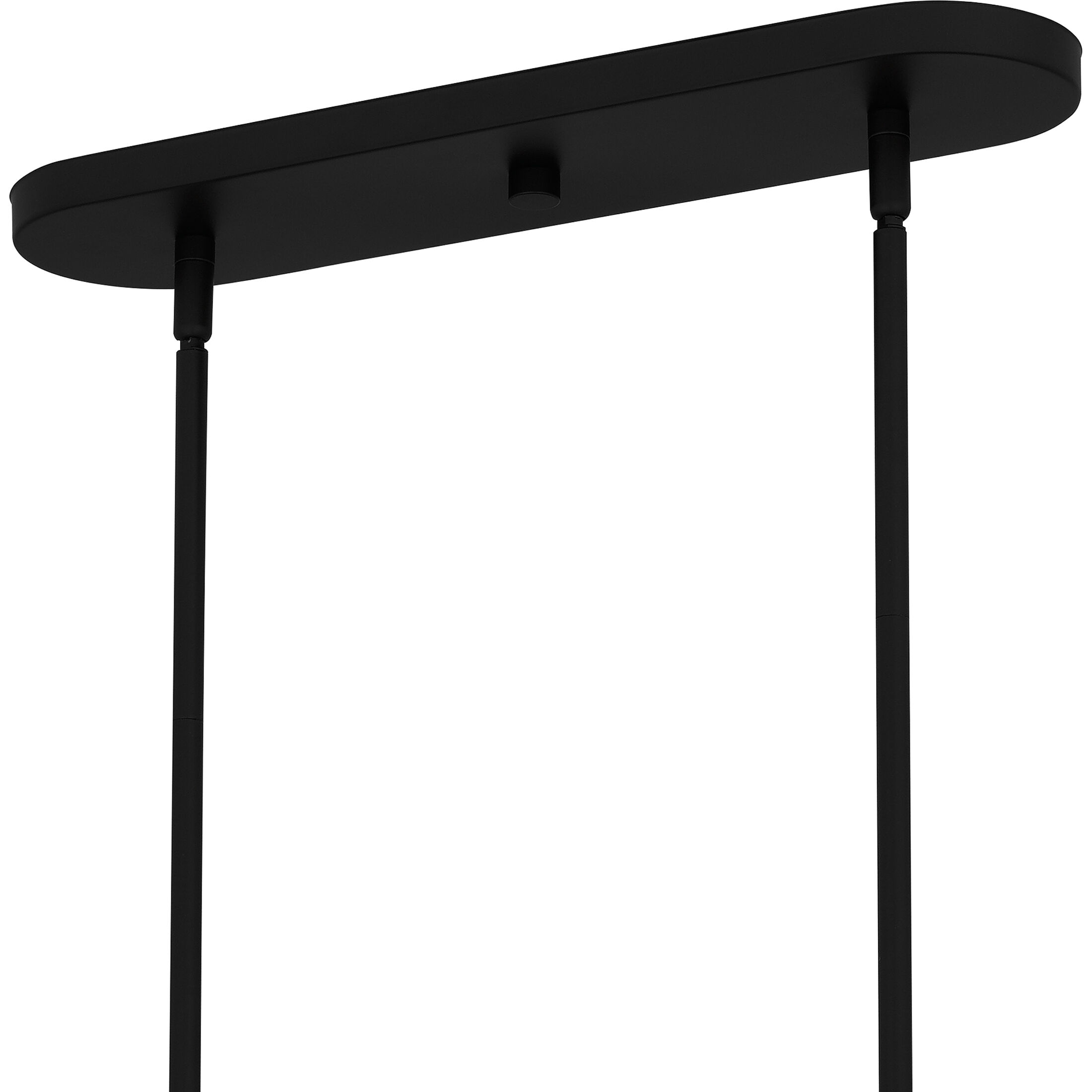 Spiral 5 Light 42 inch Mystic Black Island Light Ceiling Light, Medium