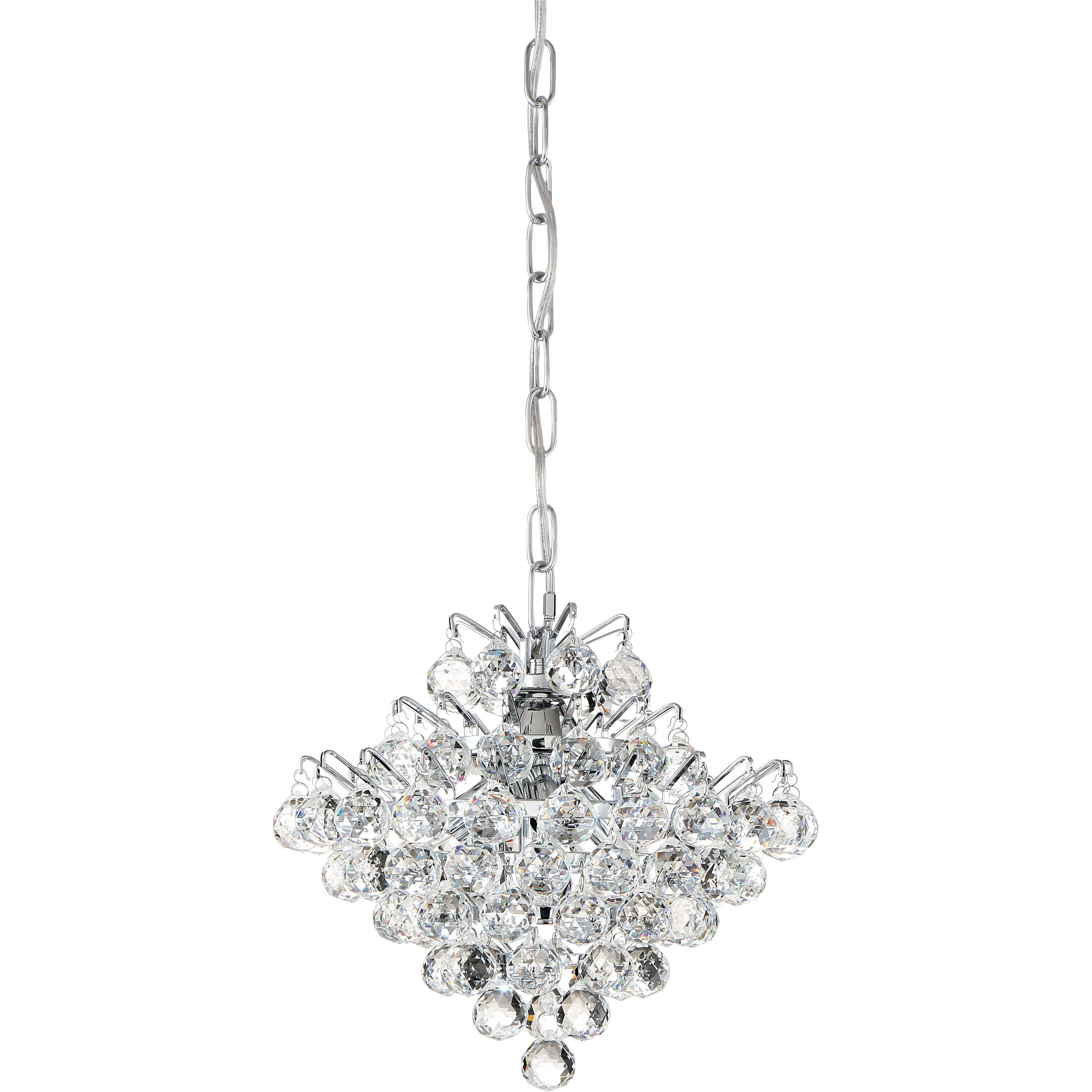 Bordeaux 4 Light 12 inch Polished Chrome Mini Pendant Ceiling Light