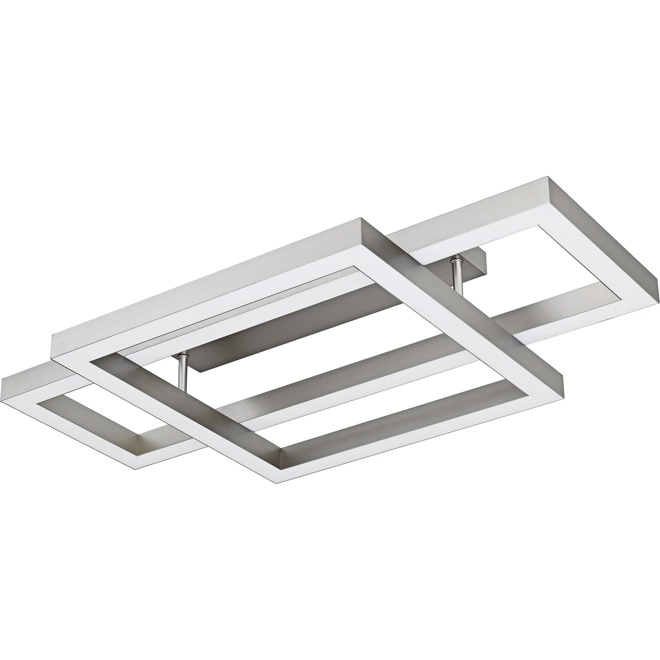 Lawless LED 36 inch Painted Brushed Nickel Semi-Flush Mount Ceiling Light, Extra Large