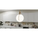Orbit 1 Light 11.25 inch Bronze Gold Pendant Ceiling Light