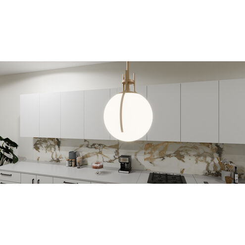 Orbit 1 Light 11.25 inch Bronze Gold Pendant Ceiling Light
