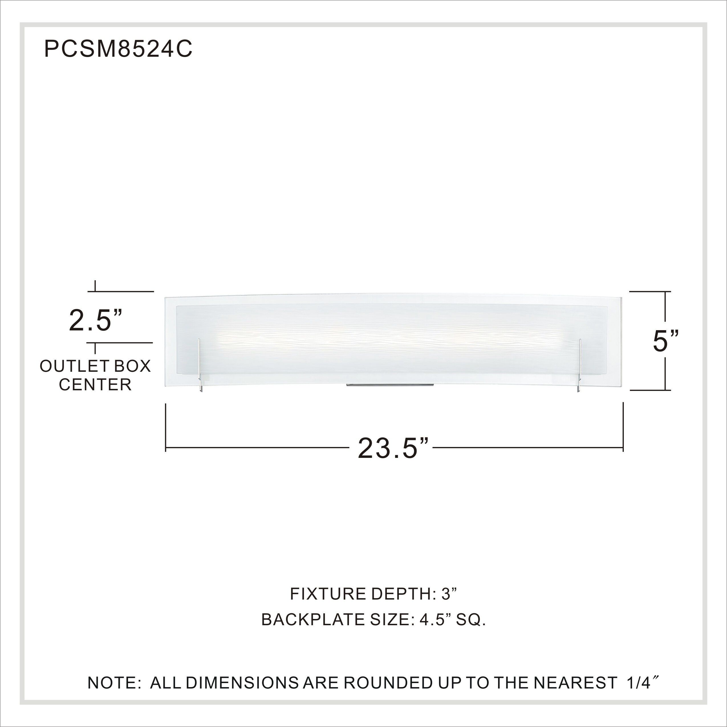 Stream LED 24 inch Polished Chrome Bath Light Wall Light