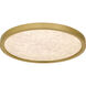 Outskirts LED 15 inch Brushed Gold Flush Mount Ceiling Light, Medium