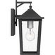 Stoneleigh 1 Light 13 inch Mottled Black Outdoor Wall Lantern