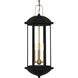 Crestfield 3 Light 10 inch Matte Black Mini Pendant Ceiling Light, Small