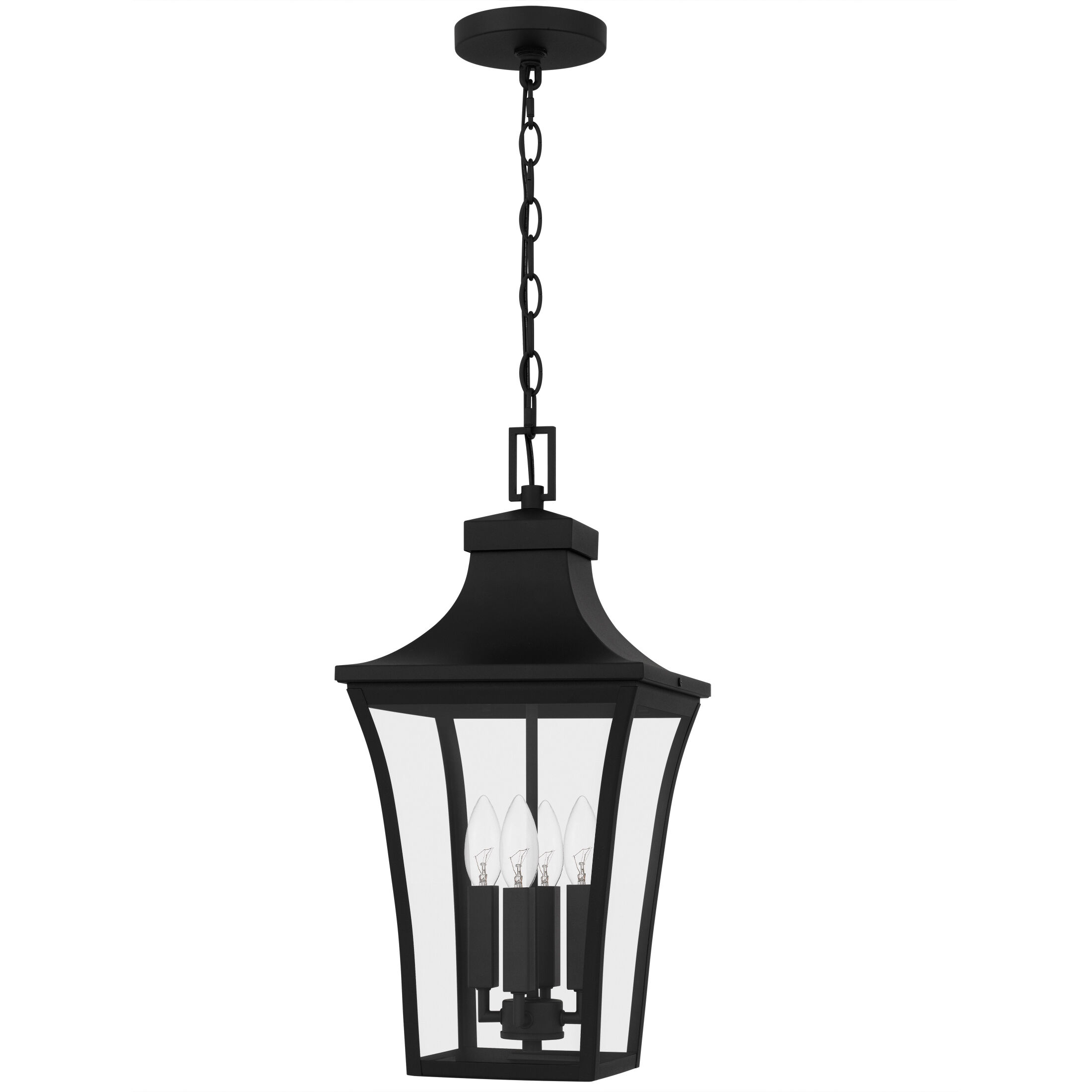 Quentin 4 Light 10 inch Earth Black Mini Pendant Ceiling Light, Small