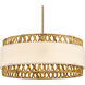 Kate 5 Light 24 inch Brushed Gold Pendant Ceiling Light, Large