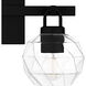 Celina 2 Light 16 inch Matte Black Bath Light Wall Light, Medium