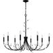 Heiress 8 Light 40 inch Matte Black Chandelier Ceiling Light