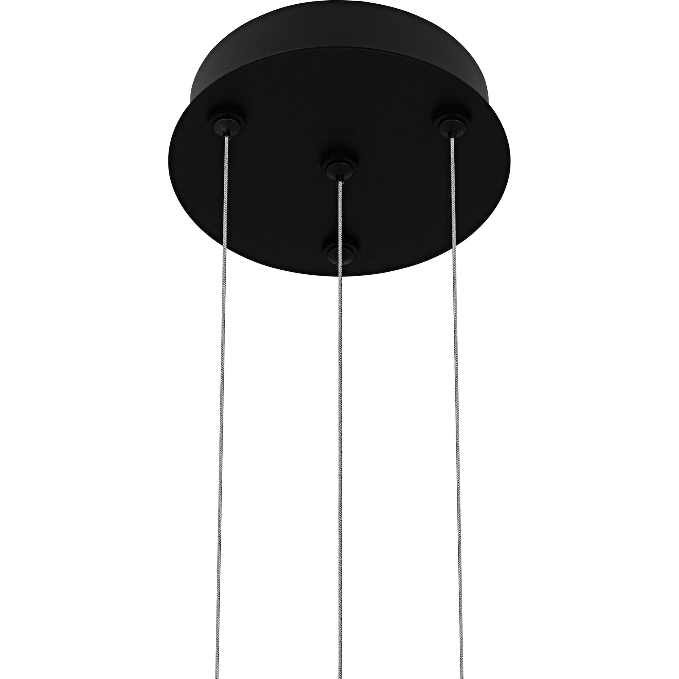 Byrnes LED 26 inch Matte Black Chandelier Ceiling Light