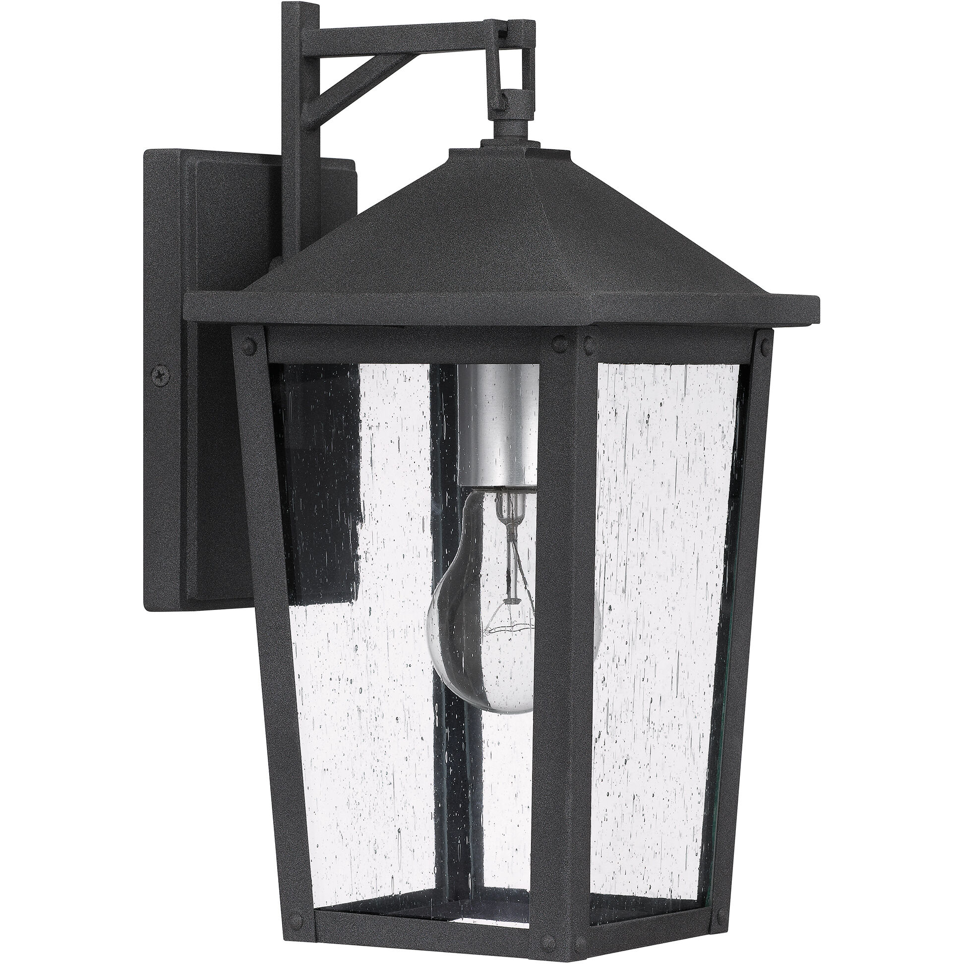 Stoneleigh 1 Light 13 inch Mottled Black Outdoor Wall Lantern
