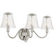 McKinney 3 Light 23 inch Brushed Nickel Bath Light Wall Light