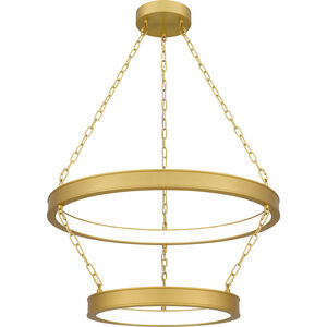 Ozara LED 27.5 inch Antique Brass Pendant Ceiling Light