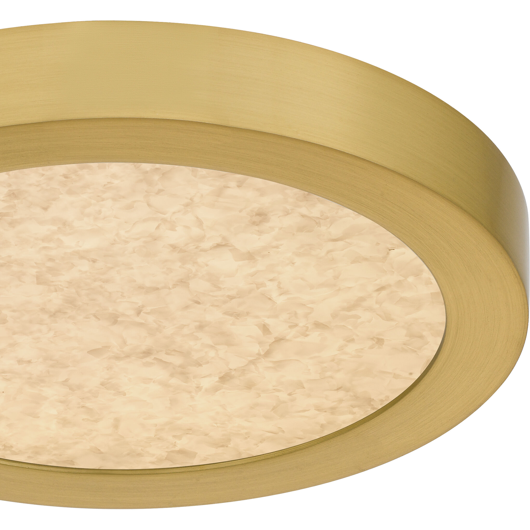 Outskirts LED 7.5 inch Brushed Gold Flush Mount Ceiling Light, Small