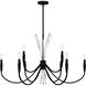 Cecily 9 Light 40 inch Matte Black Chandelier Ceiling Light
