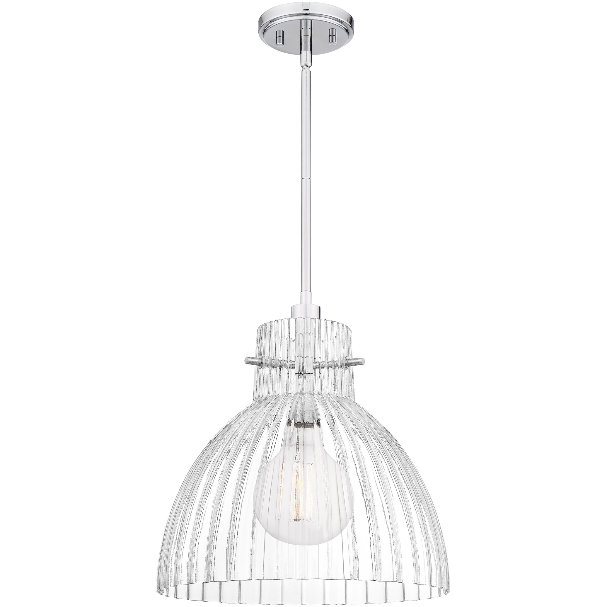 Vienna 1 Light 14 inch Polished Chrome Mini Pendant Ceiling Light, Small