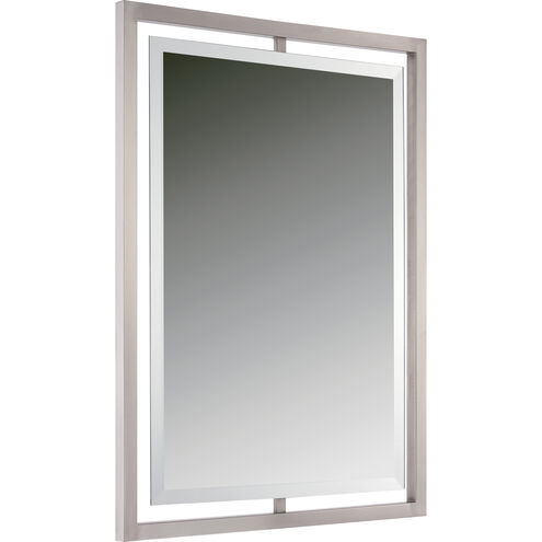 Reflections 32 X 24 inch Brushed Nickel Wall Mirror