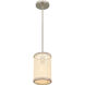 Syrah 1 Light 6 inch Brushed Nickel Mini Pendant Ceiling Light