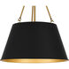 Aberdale 4 Light 19 inch Matte Black Pendant Ceiling Light