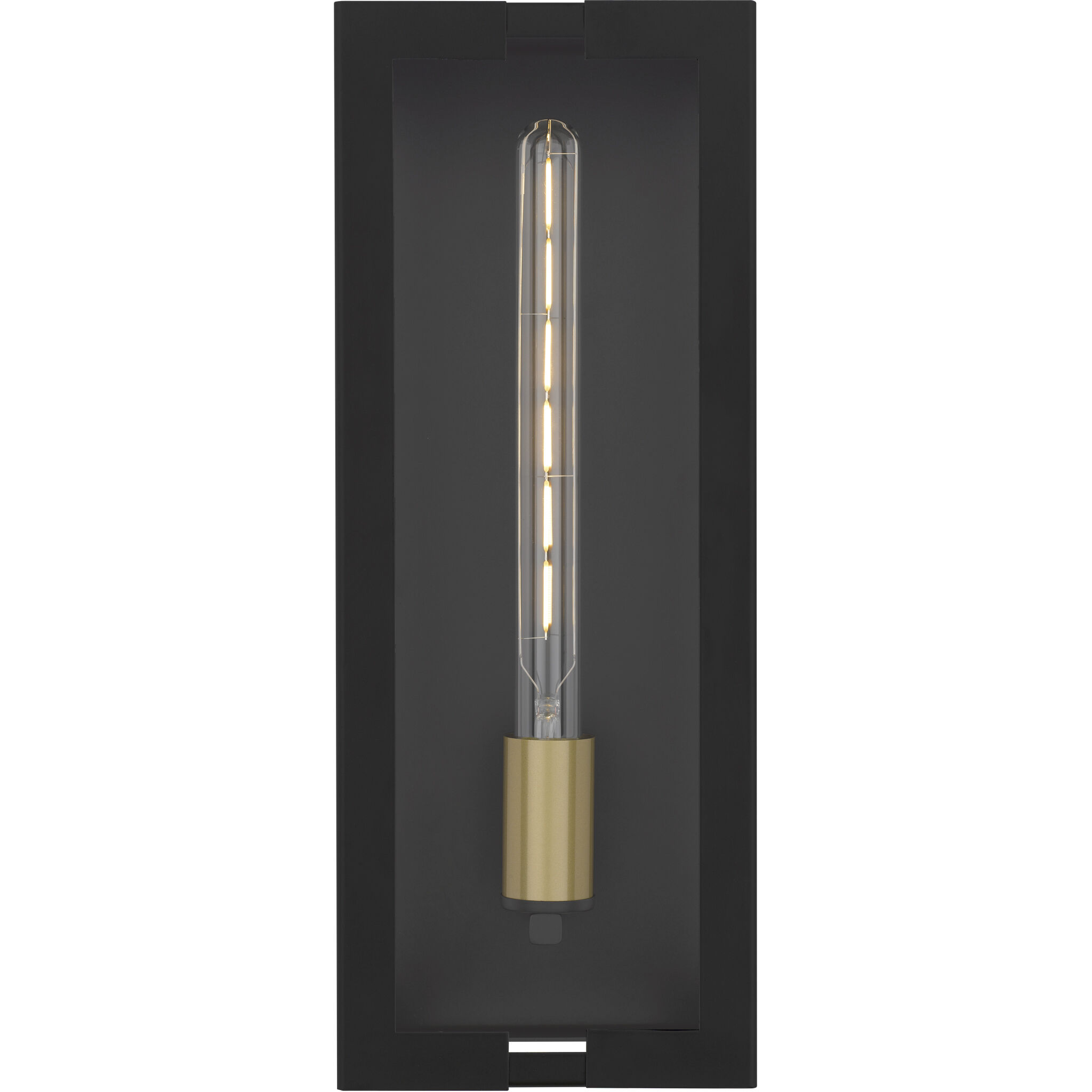 Young 1 Light 18 inch Matte Black Outdoor Wall Lantern