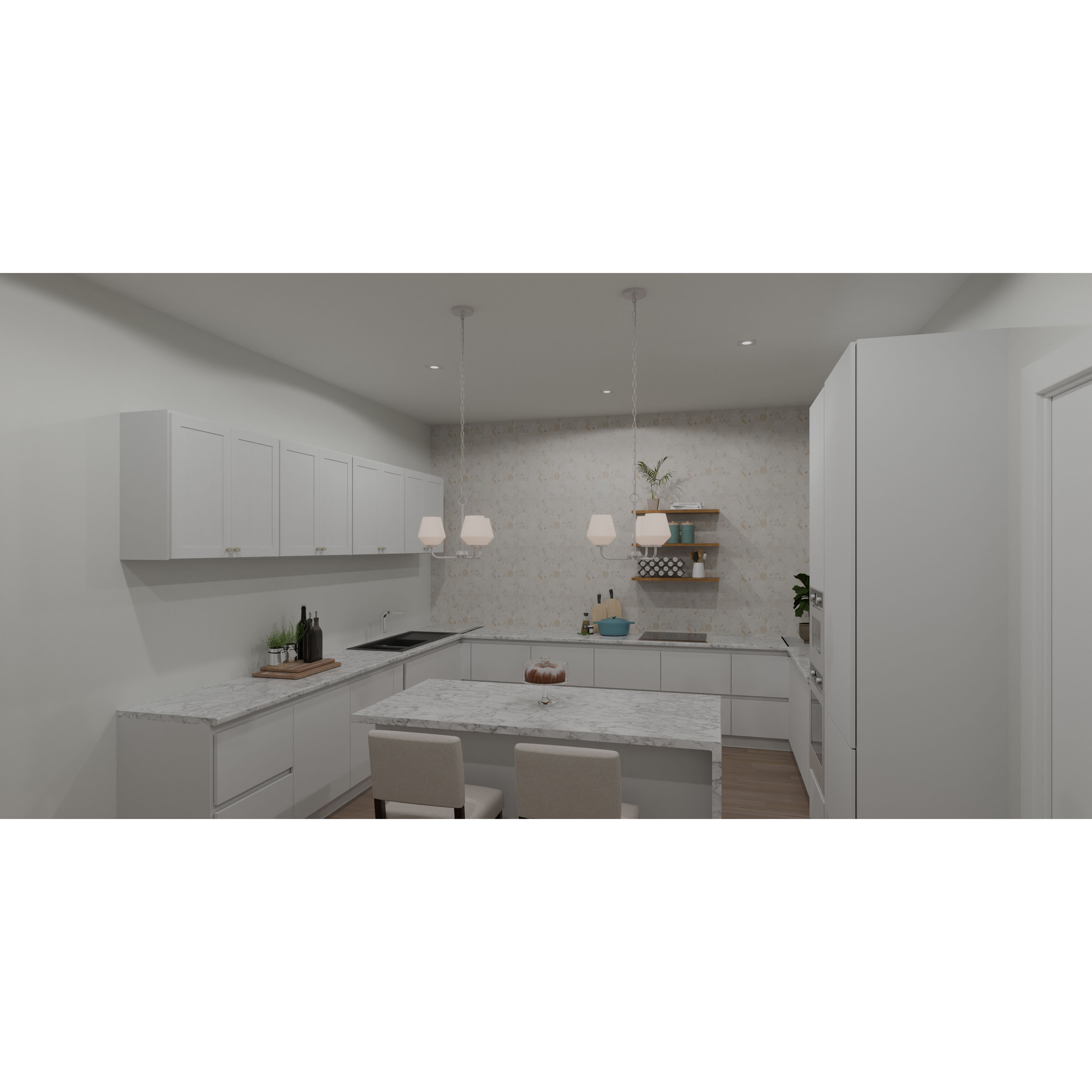 Nielson 3 Light 17 inch Brushed Nickel Pendant Ceiling Light, Large