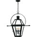Rue De Royal 4 Light 27.5 inch Earth Black Outdoor Hanging Lantern, Extra Large