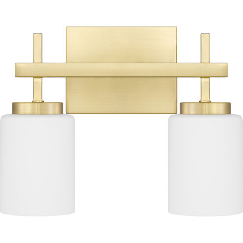 Wilburn LED 13 inch Satin Brass Bath Light Wall Light