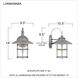 Lombard 1 Light 14 inch Antique Brushed Aluminum Outdoor Wall Lantern