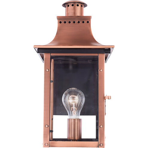 Chalmers 1 Light 16 inch Aged Copper Outdoor Wall Lantern