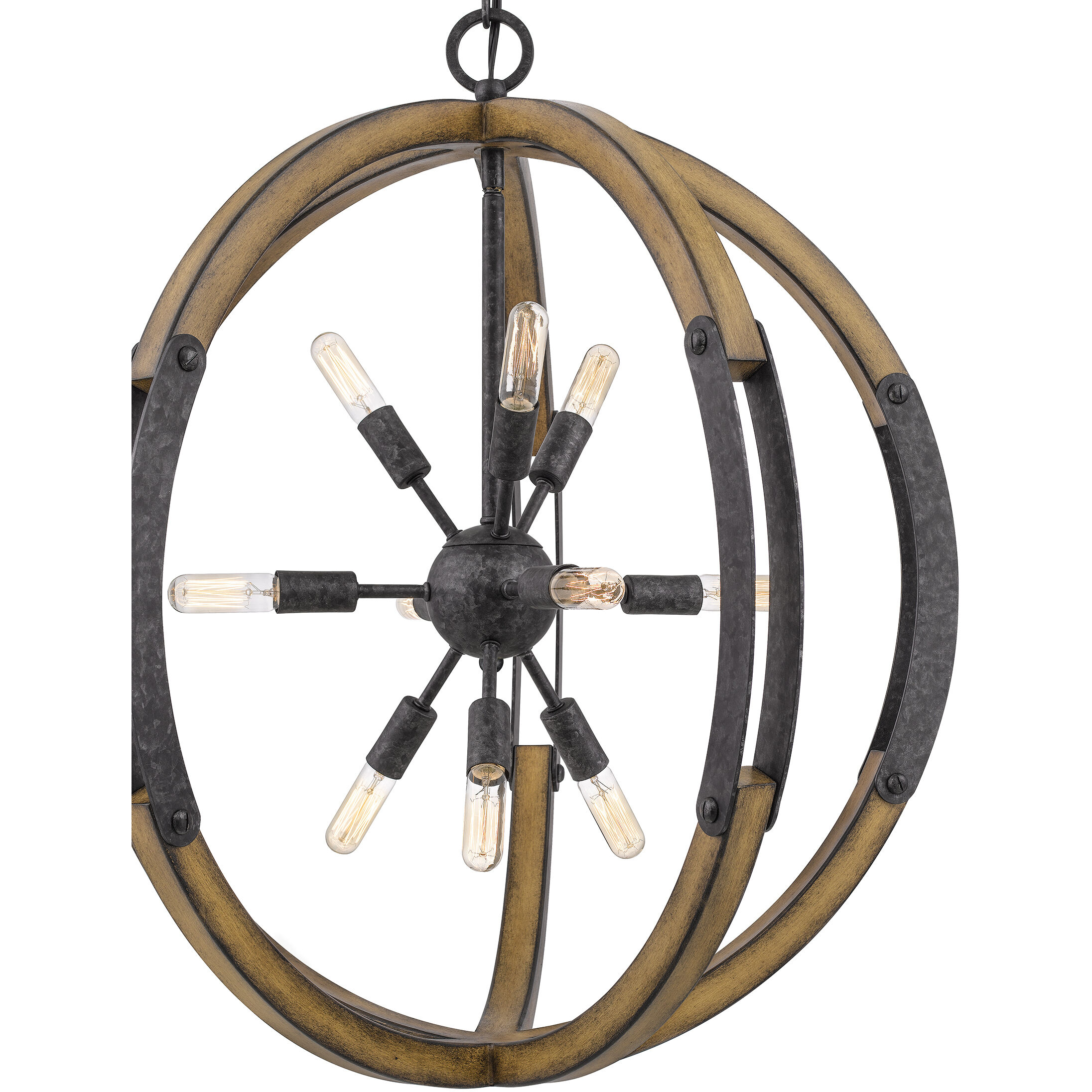 Babaton 10 Light 26 inch Old Black Pendant Ceiling Light