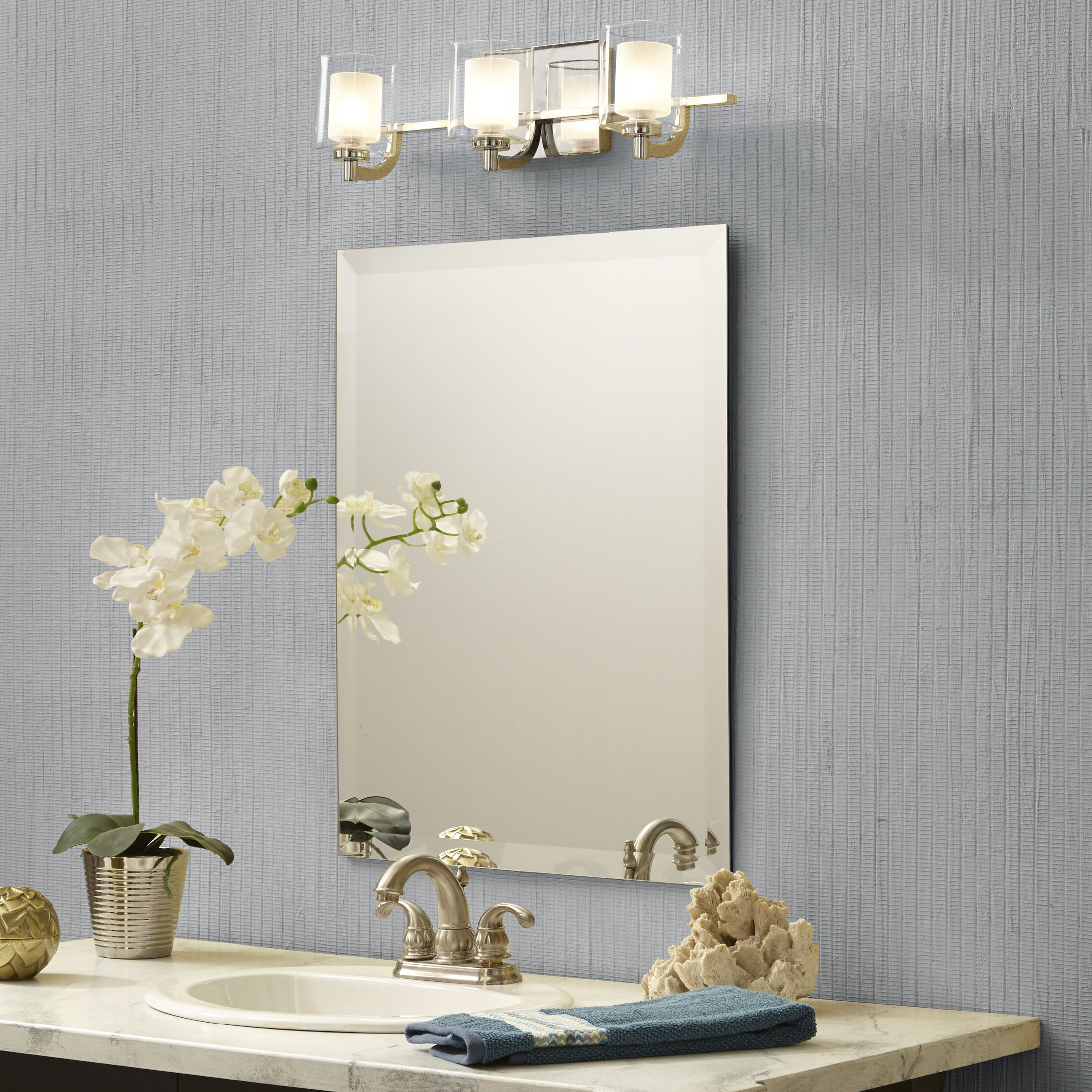 Kolt LED 21 inch Polished Chrome Bath Light Wall Light