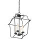 Gallery 4 Light 14 inch Royal Ebony Foyer Pendant Ceiling Light