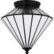 Liam 3 Light 15.25 inch Matte Black Flush Mount Ceiling Light, Medium