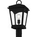 Huck 1 Light 19.25 inch Earth Black Outdoor Post Lantern, Large