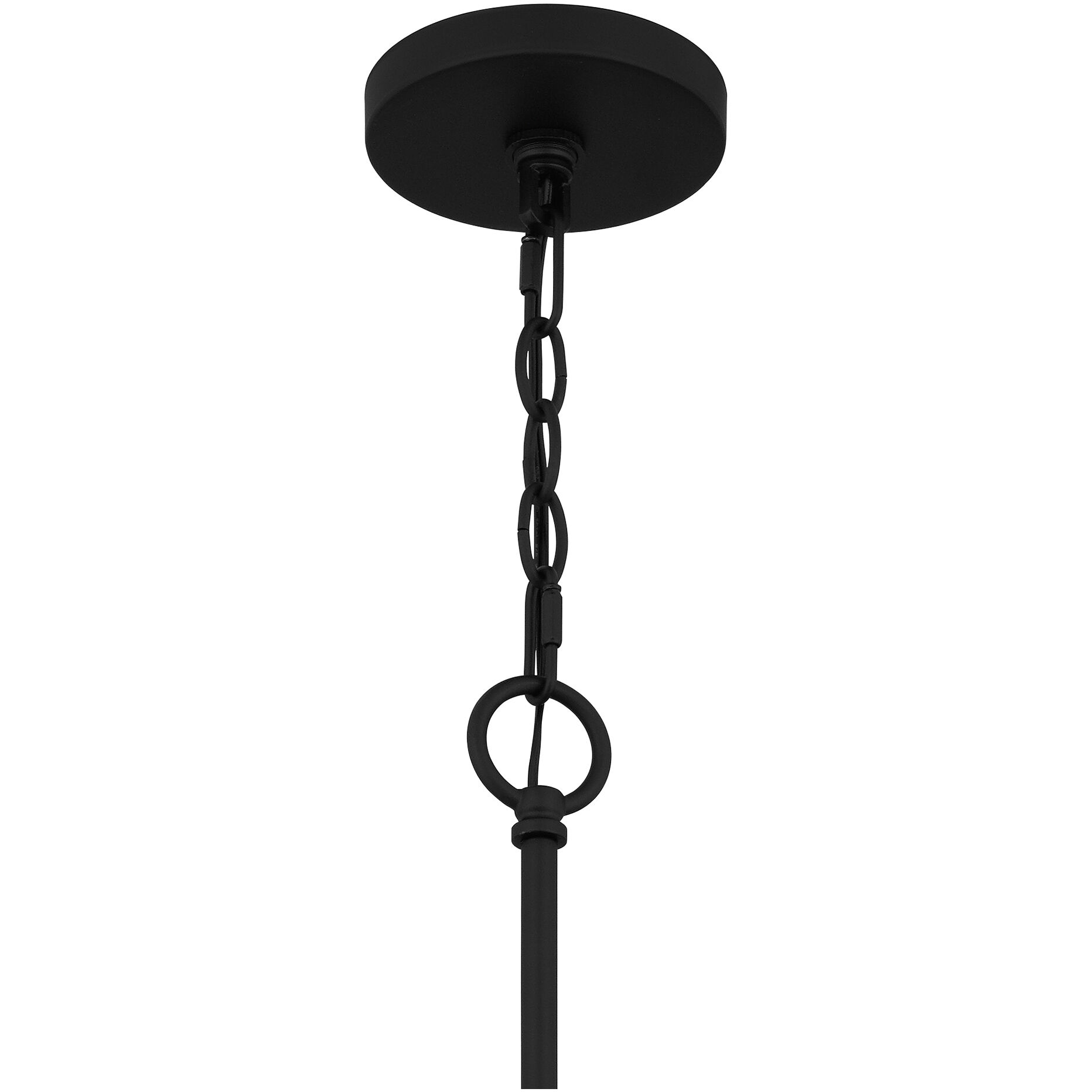 Cox 10 Light 30 inch Matte Black Chandelier Ceiling Light