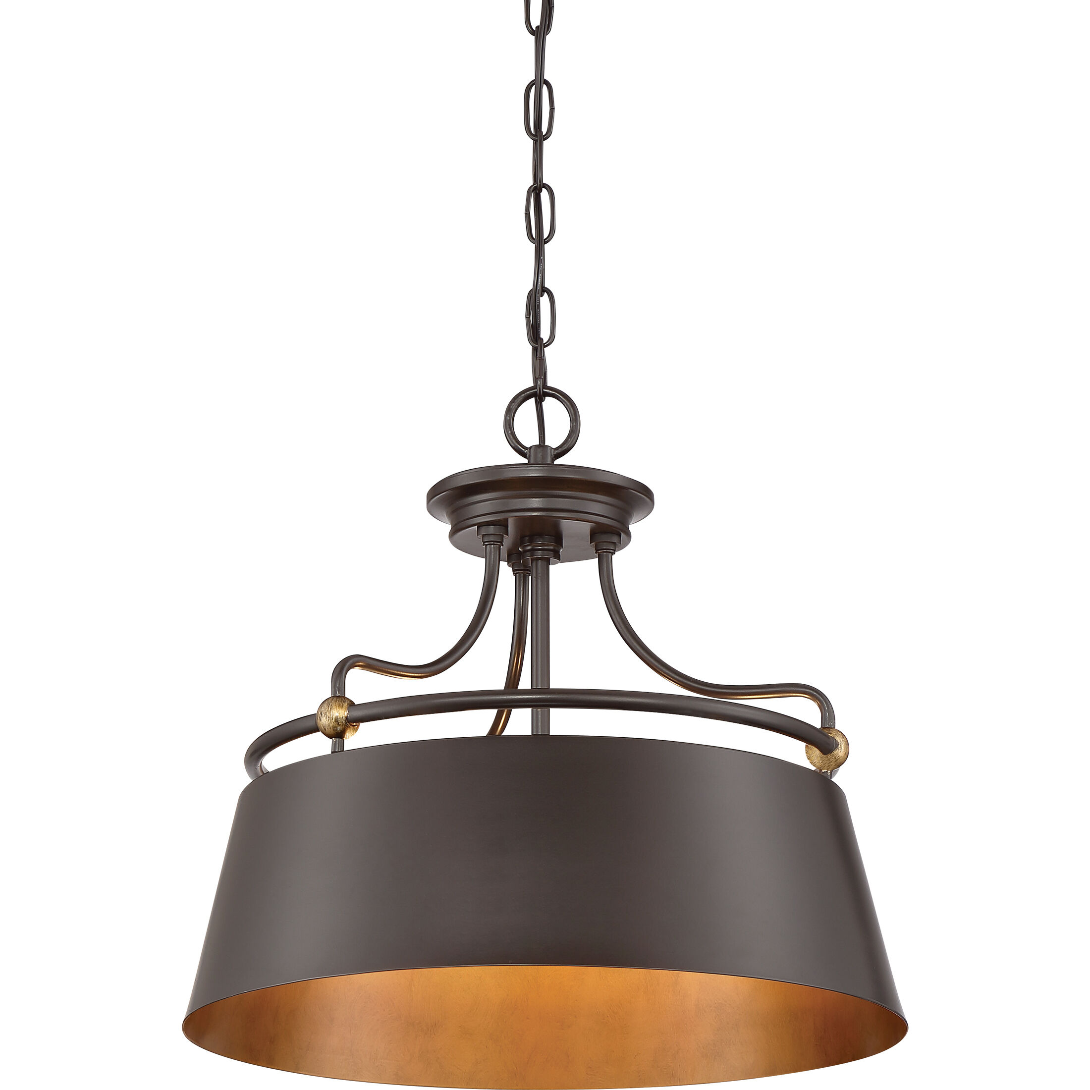 Fairview 3 Light 18 inch Western Bronze Pendant Ceiling Light