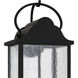 Damian 3 Light 22.5 inch Matte Black Outdoor Wall Lantern