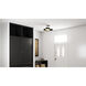 Byrnes LED 19 inch Matte Black Semi-Flush Mount Ceiling Light, Large