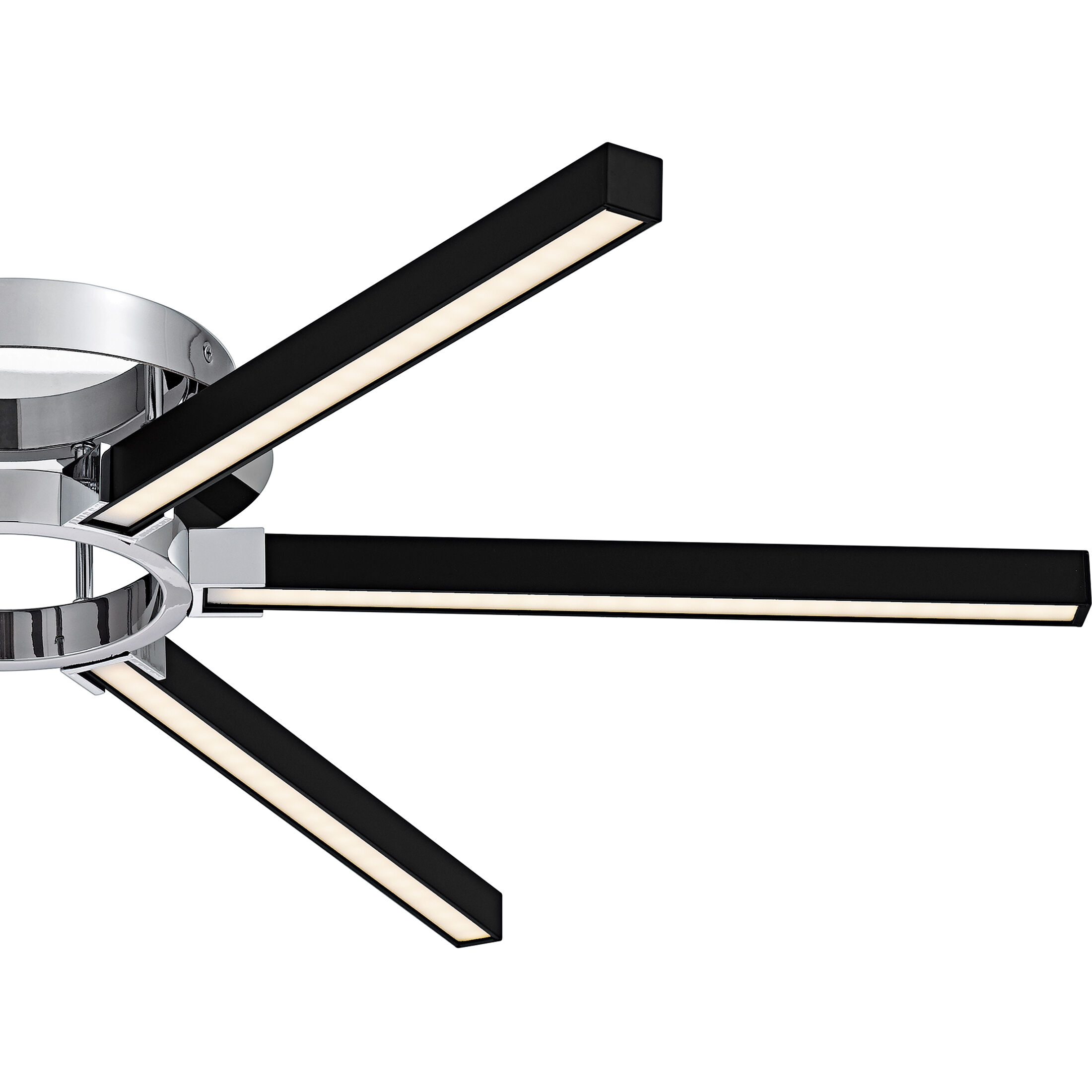 Zealand LED 36 inch Polished Chrome Semi-Flush Mount Ceiling Light, Extra Large