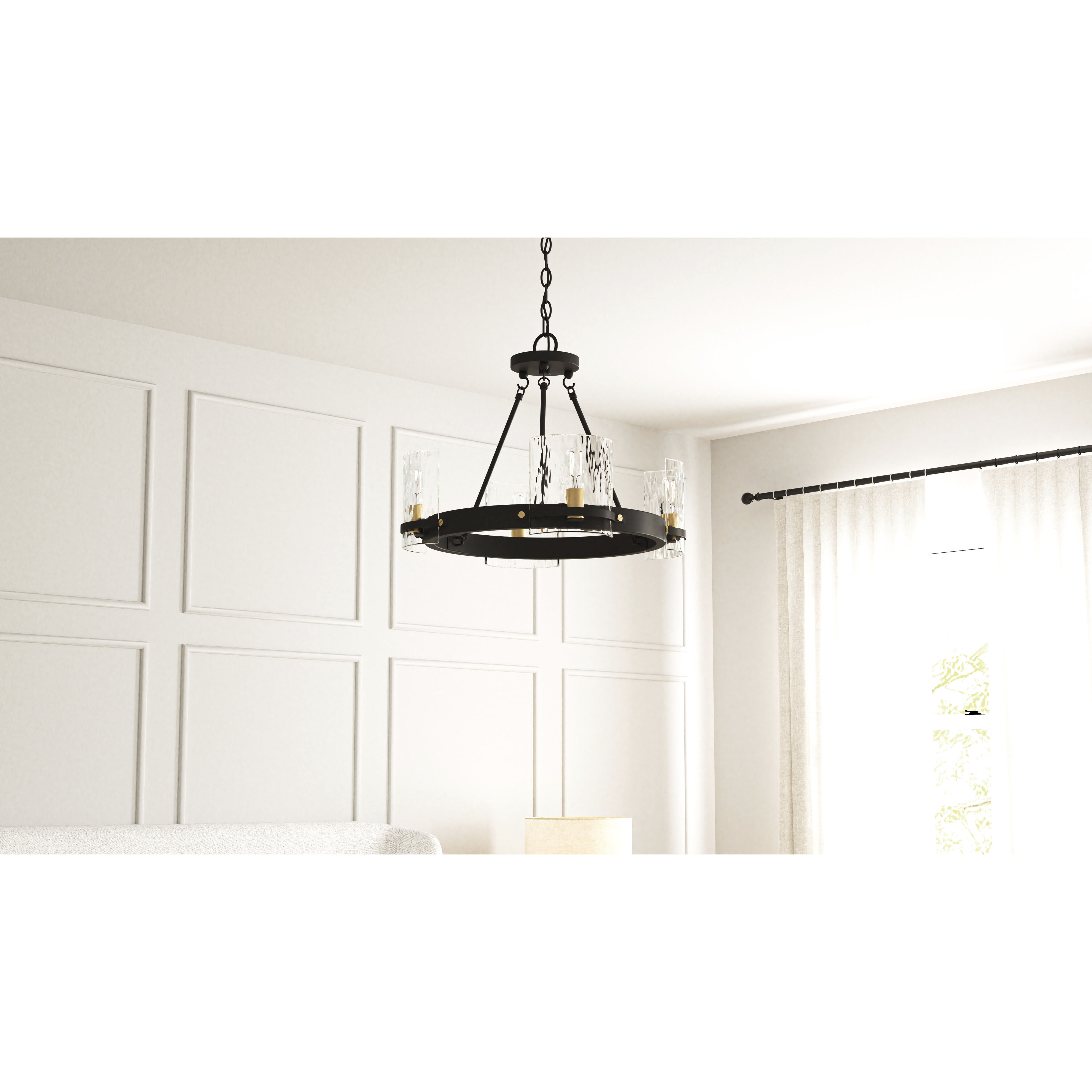 Gloucester 4 Light 20 inch Matte Black Chandelier Ceiling Light